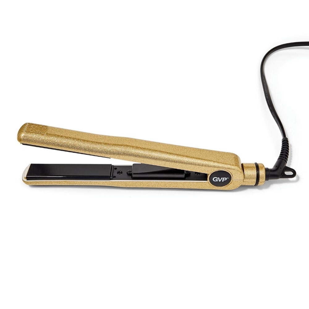 NWT GVP Gold Glitter 1" Ceramic Hair Straightener
